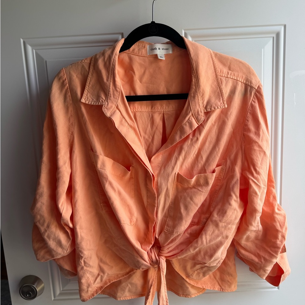 Tie-Front Blouse Cloth & Stone